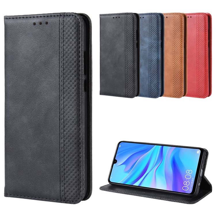 Vintage Style Leather Wallet Case for Huawei P Smart+ 2019 / Enjoy 9S / nova 4 lite / Honor 10i - Black-11