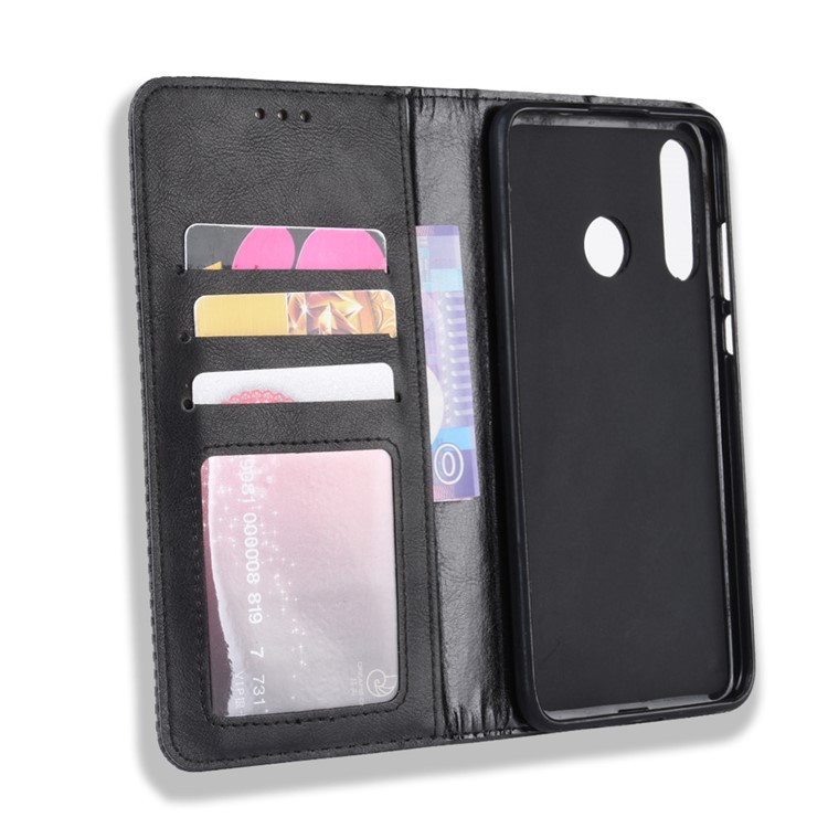 Vintage Style Leather Wallet Case for Huawei P Smart+ 2019 / Enjoy 9S / nova 4 lite / Honor 10i - Black-4