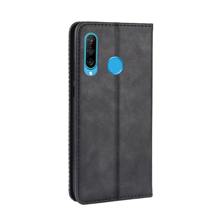 Vintage Style Leather Wallet Case for Huawei P Smart+ 2019 / Enjoy 9S / nova 4 lite / Honor 10i - Black-7