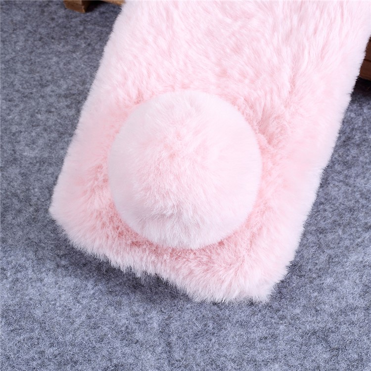 Bunny Design Rhinestone Furry TPU Mobile Cover for Huawei Honor View 20 / V20 (China) - Pink-3