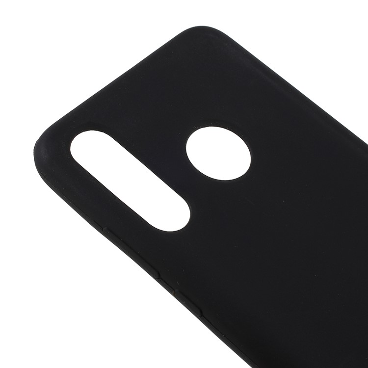 For Huawei P30 Lite / nova 4e Solid Silicone Protection Case - Black-4