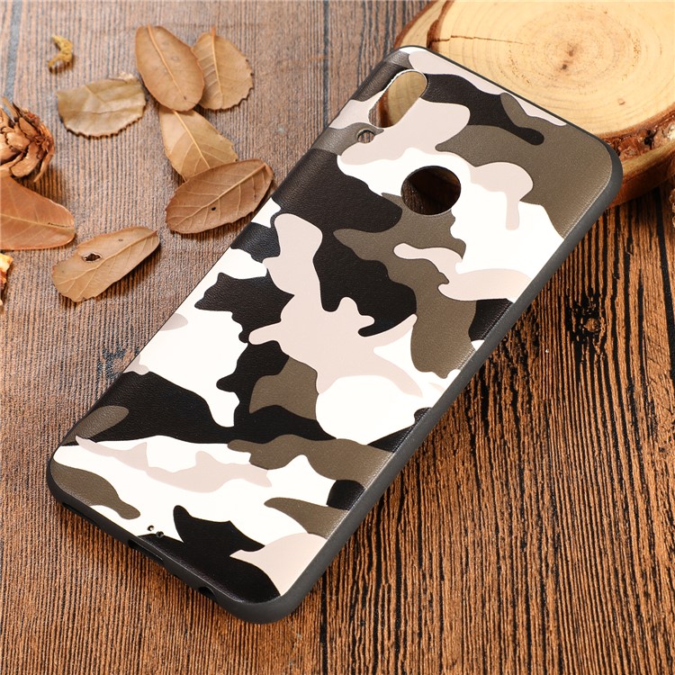 Camouflage Pattern TPU Back Case for Huawei P Smart (2019) / Nova Lite 3 (Japan) - White-5