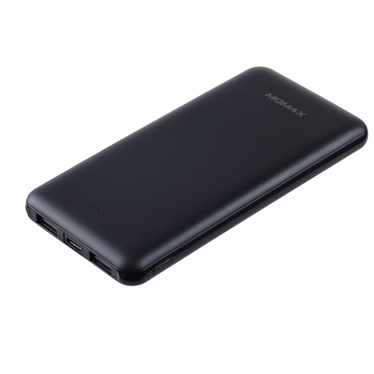 MOMAX iPower Minimal 6 Dual USB + Type-C Port 10000mAh Power Bank for iPhone Samsung Huawei, etc  - Black-7