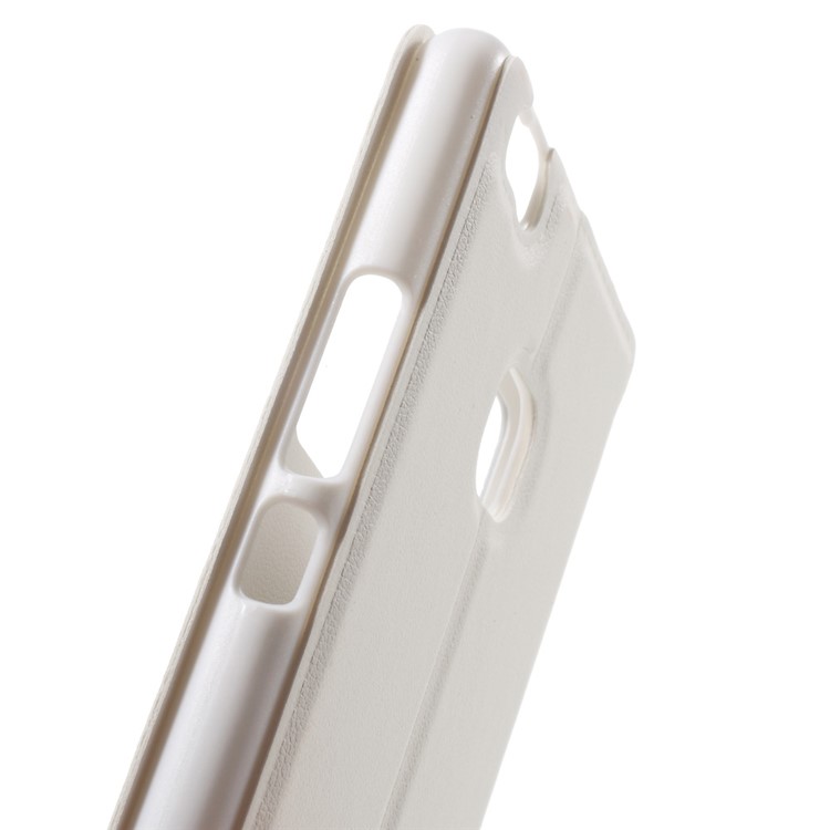 View Window Leather Stand Cover for Huawei P9 Lite / G9 Lite - White-7