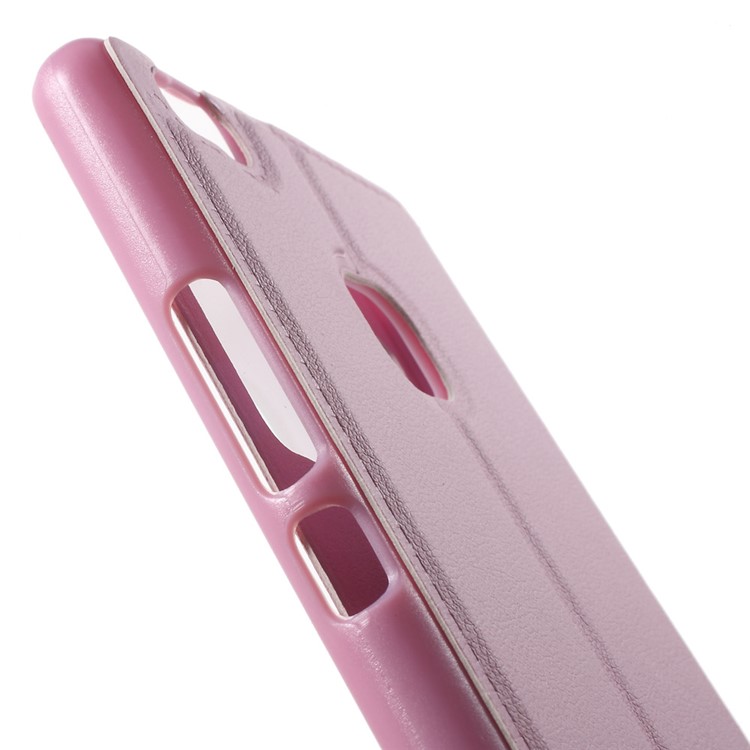 View Window Flip Leather Phone Case for Huawei P9 Lite / G9 Lite - Pink-8