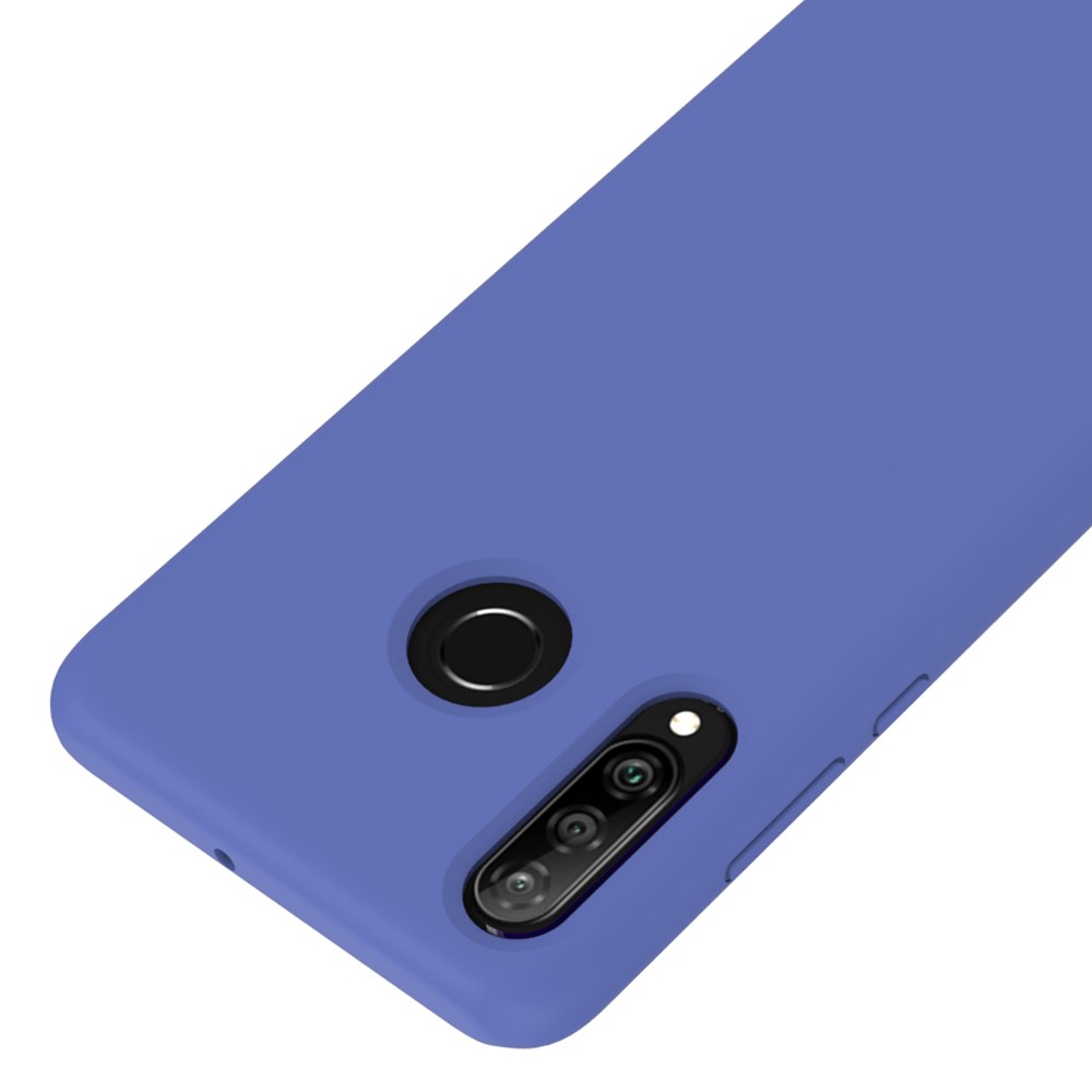 Cubierta De Silicona Líquida Suave Para Huawei P30 Lite / Nova 4E / P30 Lite Nueva Edición, Caja Protectora De Microfibra Suave Delgada Y Plena - Púrpura-2