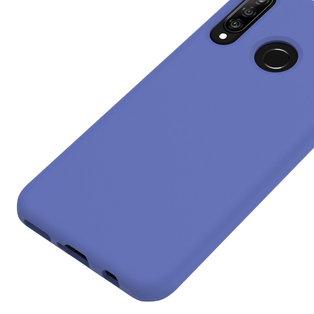 Coque De Protection Dorsale En Silicone Liquide Souple Pour Huawei P30 Lite / Nova 4e - Violet-3