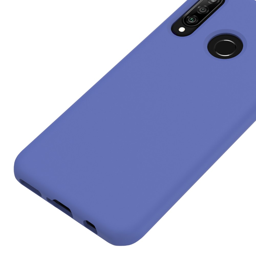 Cubierta De Silicona Líquida Suave Para Huawei P30 Lite / Nova 4E / P30 Lite Nueva Edición, Caja Protectora De Microfibra Suave Delgada Y Plena - Púrpura-3