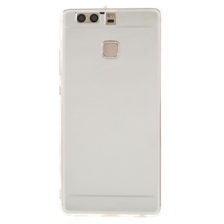 Mirror-like PC & TPU Hybrid Case for Huawei P9 - Silver-4