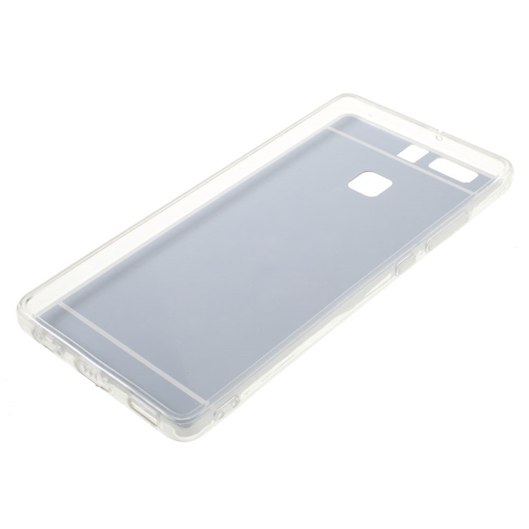 Mirror-like PC & TPU Hybrid Case for Huawei P9 - Silver-7