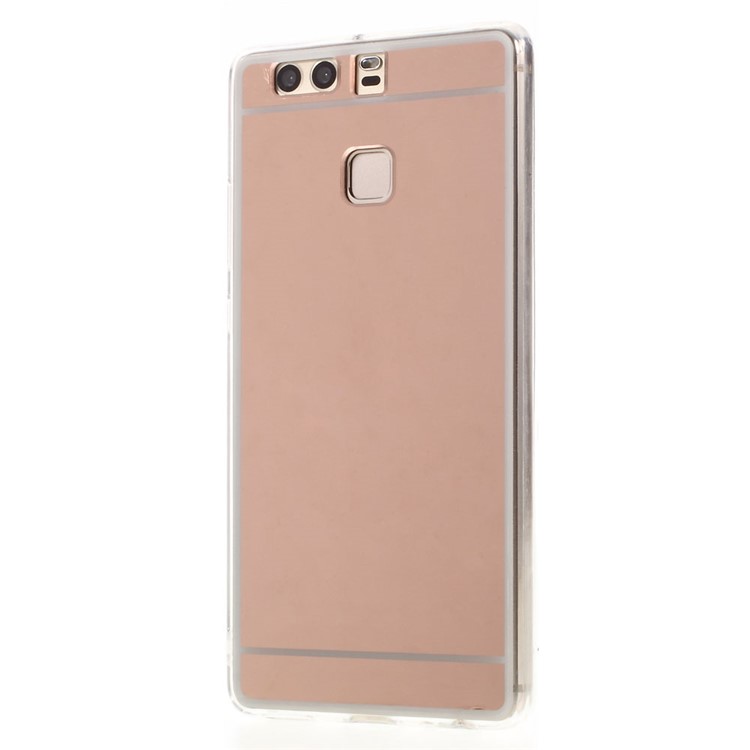 Mirror-like PC & TPU Hybrid Phone Cover for Huawei P9 - Rose Gold-3