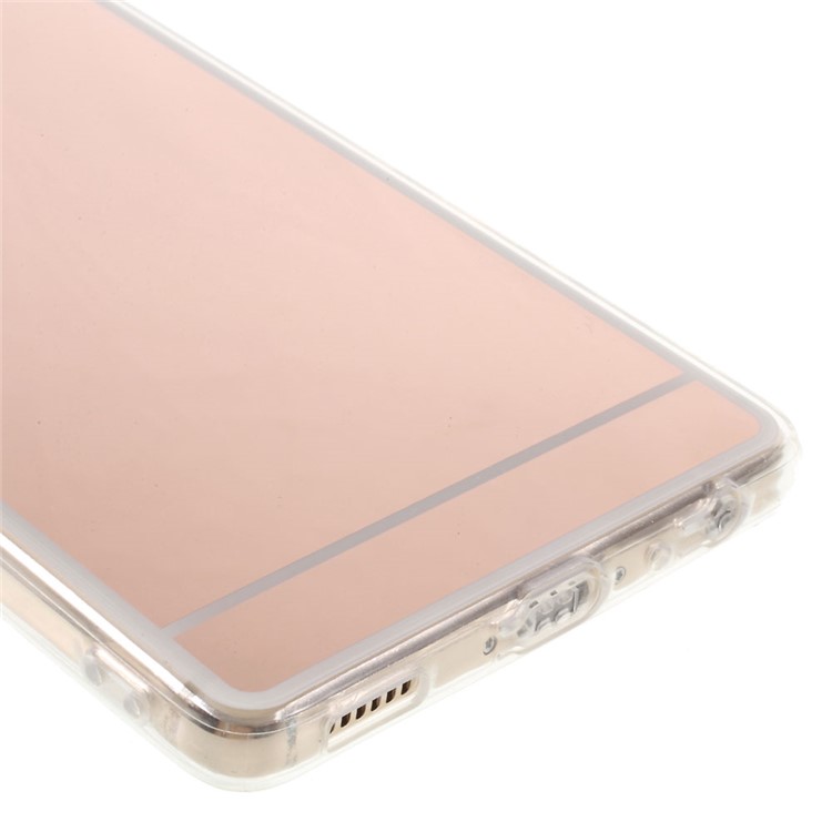 Mirror-like PC & TPU Hybrid Phone Cover for Huawei P9 - Rose Gold-6