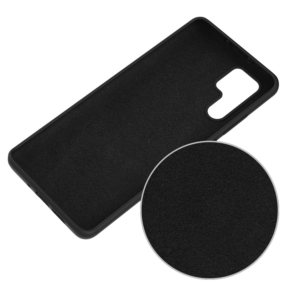 Liquid Silicone Mobile Phone Casing for Huawei P30 Pro - Black-5
