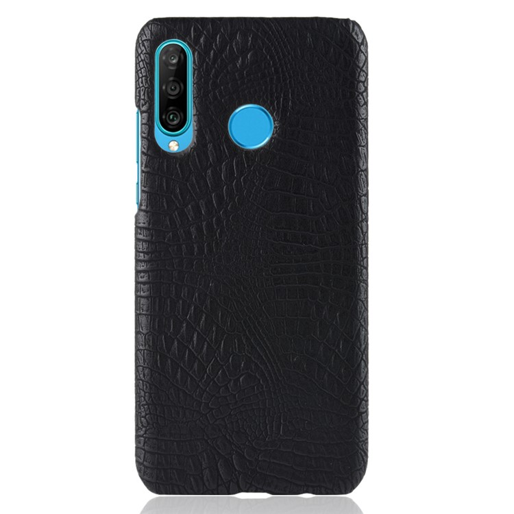 Crocodile Texture PU Leather Coated Plastic Cover for Huawei P Smart Plus 2019 / Enjoy 9s / Honor 10i / nova 4 lite - Black-2