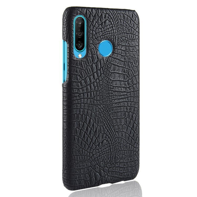 Crocodile Texture PU Leather Coated Plastic Cover for Huawei P Smart Plus 2019 / Enjoy 9s / Honor 10i / nova 4 lite - Black-3