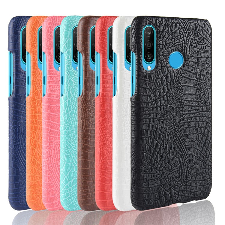 Crocodile Texture PU Leather Coated Plastic Cover for Huawei P Smart Plus 2019 / Enjoy 9s / Honor 10i / nova 4 lite - Black-5