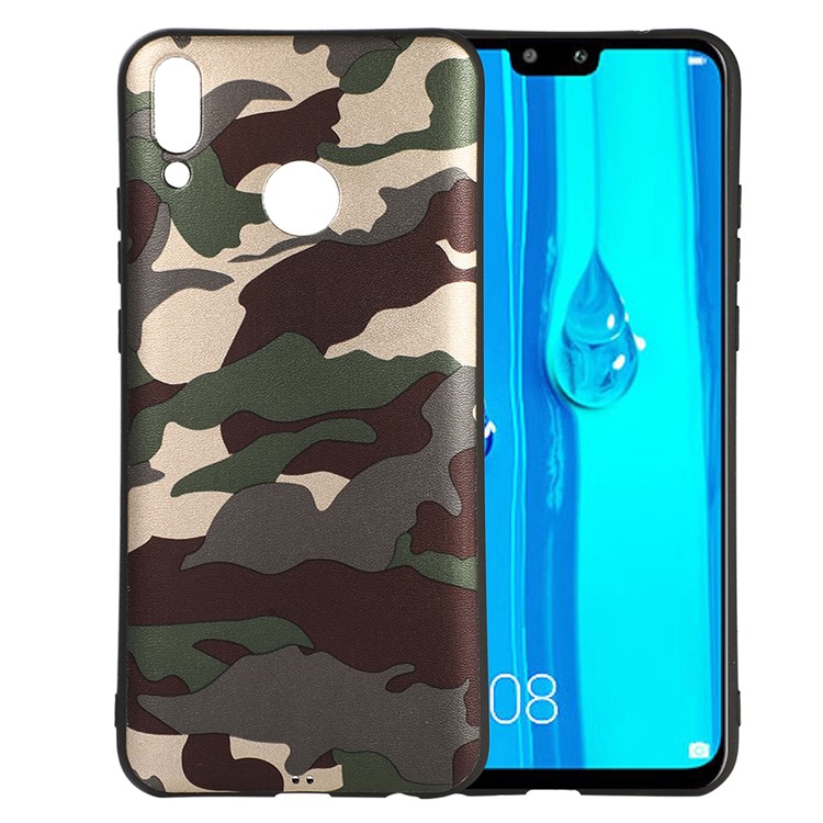 For Huawei Y9 (2019) / Enjoy 9 Plus (China) Camouflage Pattern TPU Mobile Phone Shell - Green-1