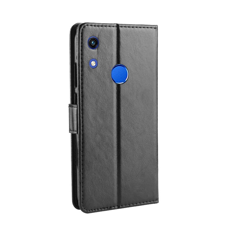 Crazy Horse Leather Stand Wallet Case for Huawei Honor 8A Pro - Black-7