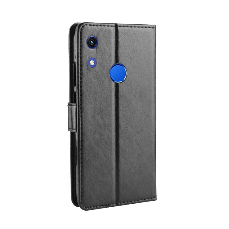 Crazy Horse Leather Stand Wallet Case for Huawei Honor 8A Pro - Black-7