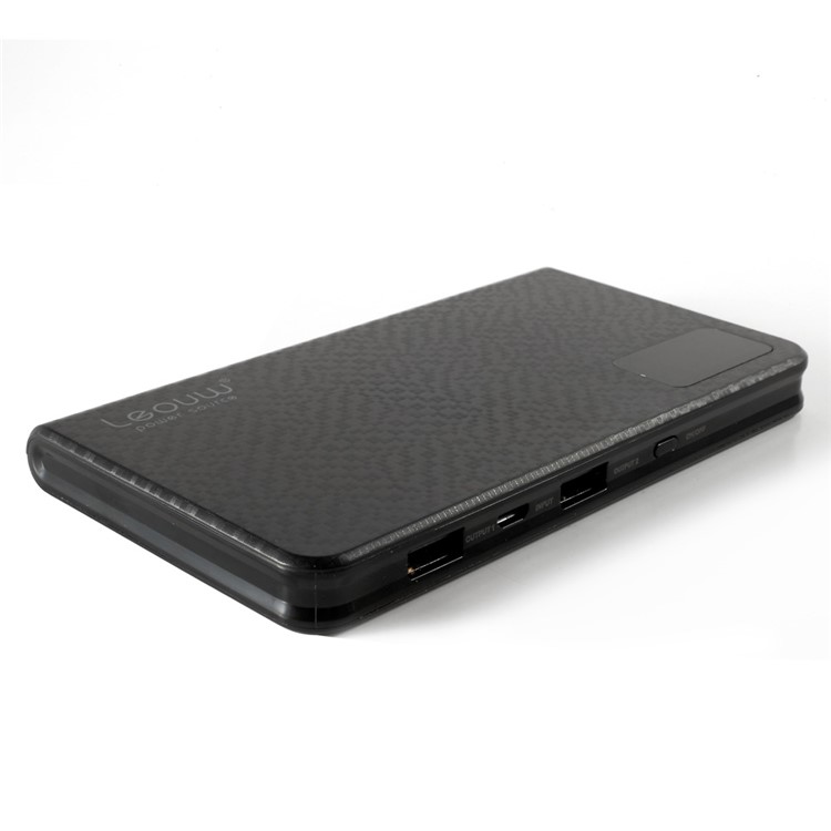 LEYOU LE-212 12000mah Dual USB Power Bank Battery Charger for iPhone iPod Samsung HTC LG Sony - Black-2