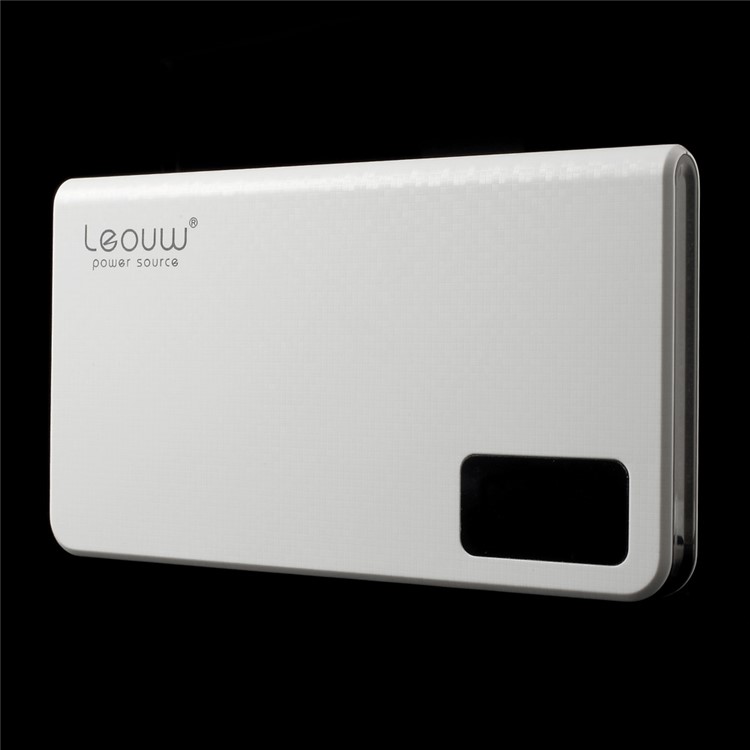 LEYOU LE-212 12000mah Dual USB Power Bank Battery Charger for iPhone iPod Samsung HTC LG Sony - White-2