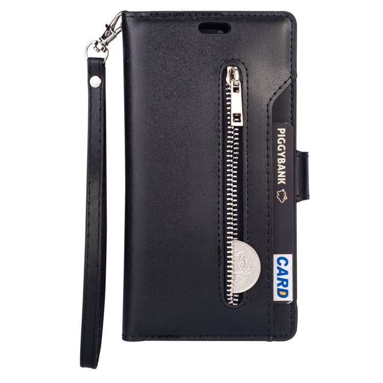 Multi-function Leather Wallet Case with Stand for Huawei P30 Lite - Black-2