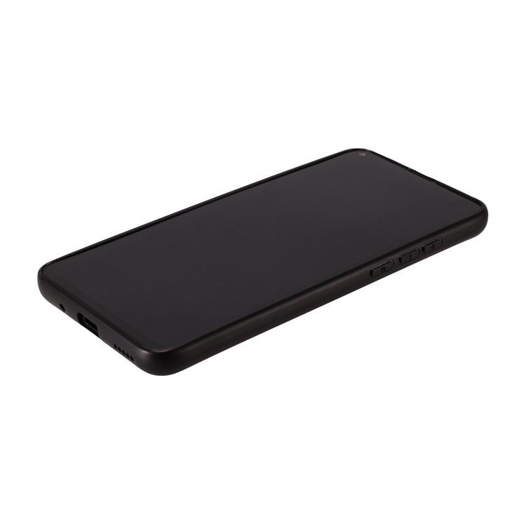 Embroidery Pattern PU Leather Coated TPU Protection Phone Shell for Huawei Honor View 20 / V20 (China) - Black / Bear Pattern-4