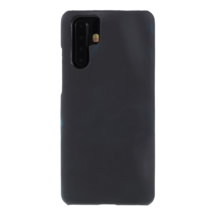 Thermal Induction Fluorescent Color Changing PU Leather Coated PC Phone Case for Huawei P30 - Black-3