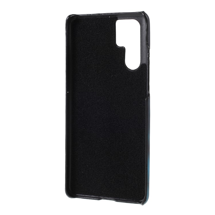 Thermal Induction Fluorescent Color Changing PU Leather Coated PC Phone Case for Huawei P30 - Black-7