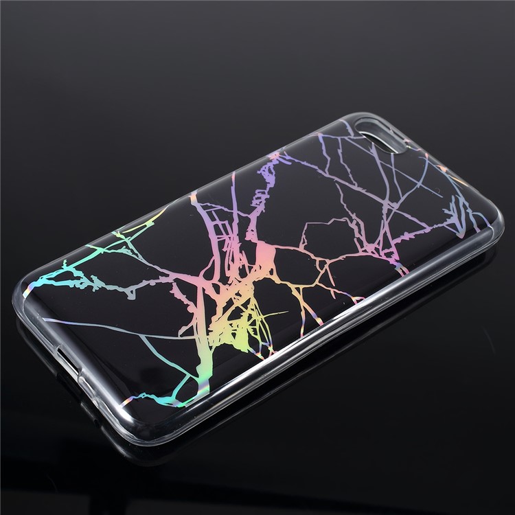 Laser Carving Marble IMD TPU Phone Casing for Huawei Y5 2018 / Y5 Prime (2018) / Honor 7 /Enjoy 8 - Black-2