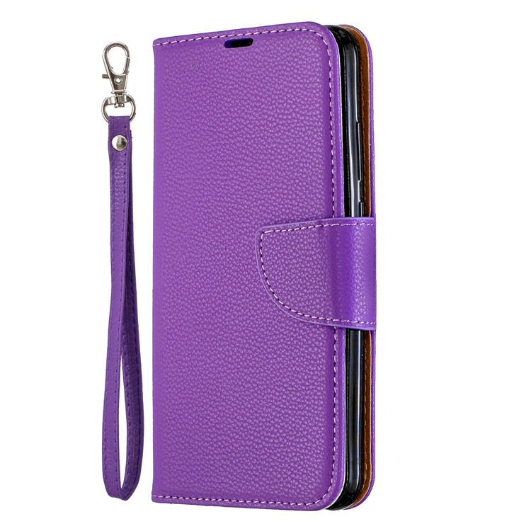 Litchi Skin Leather Wallet Protective Cover for Huawei P Smart (2019) / 10 Lite / Nova Lite 3 (Japan) - Purple-2