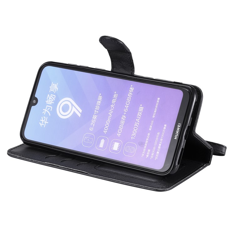 Magnetic Detachable 2-in-1 Wallet Leather Stand Case for Huawei Enjoy 9 / Y7 (2019) / Y7 Pro (2019) - Black-4