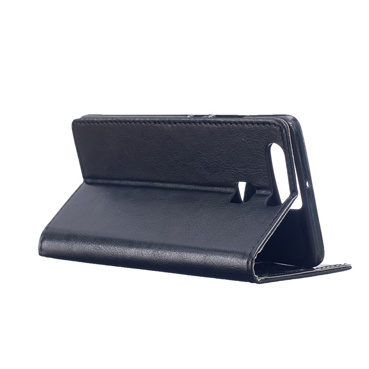 Crazy Horse Leather Wallet Case for Huawei P9 - Black-3