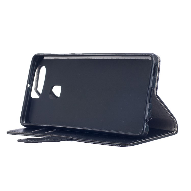 Crazy Horse Leather Wallet Case for Huawei P9 - Black-4