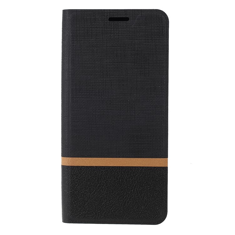 Cross Pattern Leather Card Holder Phone Cover (Built-in Steel Sheet) for Huawei Y6 (2019) - Black-3