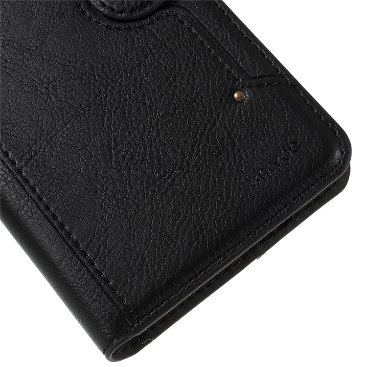 KAIYUE Premium PU Leather Wallet Cover Protector for Huawei P Smart Plus 2019 / Honor 10i / Enjoy 9s / nova 4 lite - Black-4