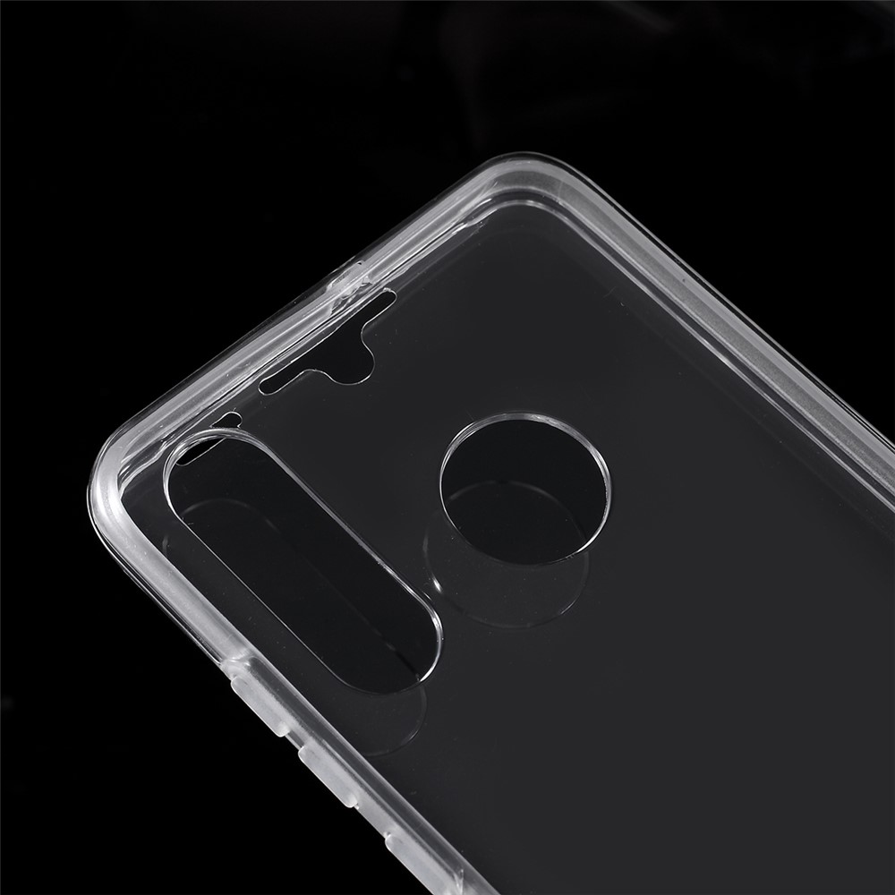 Détachable 2-en-1 Clear pc + Tpu Téléphone Téléphone Pour Huawei P30 Lite / Nova 4e / P30 Lite Nouvelle Édition