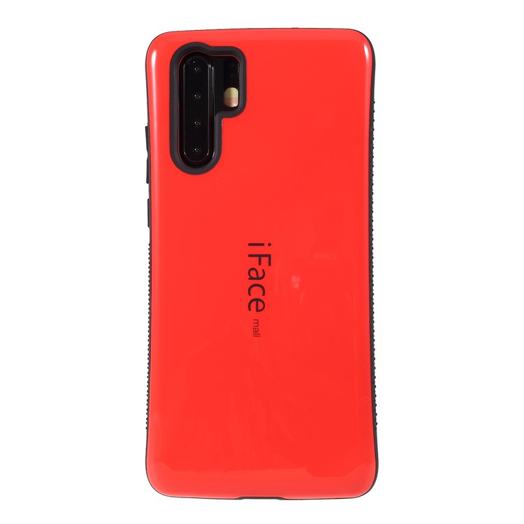 IFACE MALL Wave TPU + PC Hybrid Back Case for Huawei P30 Pro - Red-1