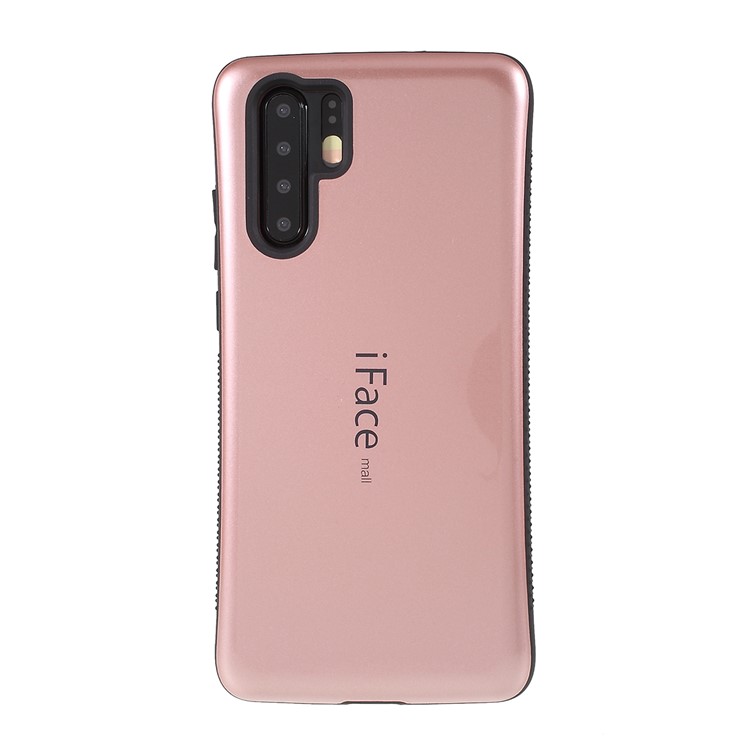 IFACE MALL Wave TPU + PC Hybrid Back Case for Huawei P30 Pro - Rose Gold-1