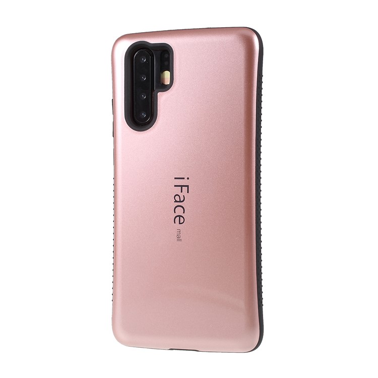 IFACE MALL Wave TPU + PC Hybrid Back Case for Huawei P30 Pro - Rose Gold-4