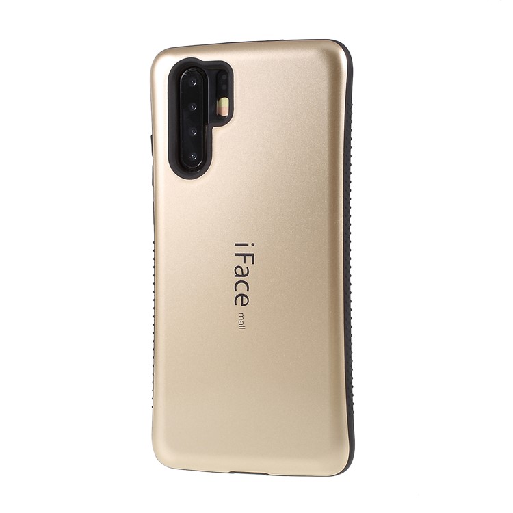 IFACE MALL Wave TPU + PC Hybrid Back Case for Huawei P30 Pro - Gold-4