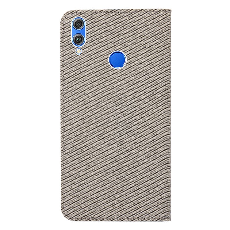 Linen Fabric PU Leather+TPU Card Storage Phone Case for Huawei P Smart (2019) / Nova Lite 3 (Japan) - Khaki-2