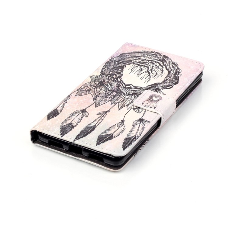 Embossment Leather Wallet Stand Case for Huawei P9 Lite - Dream Catcher-4