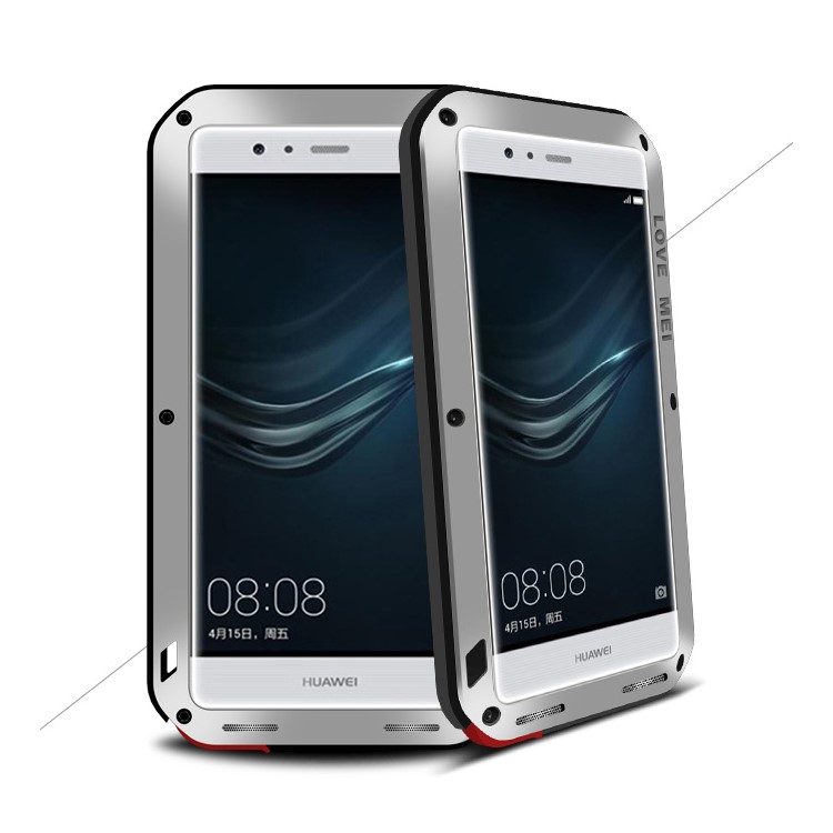 LOVE MEI for Huawei P9 Shockproof Dropproof Dustproof Protector Case - Silver-1