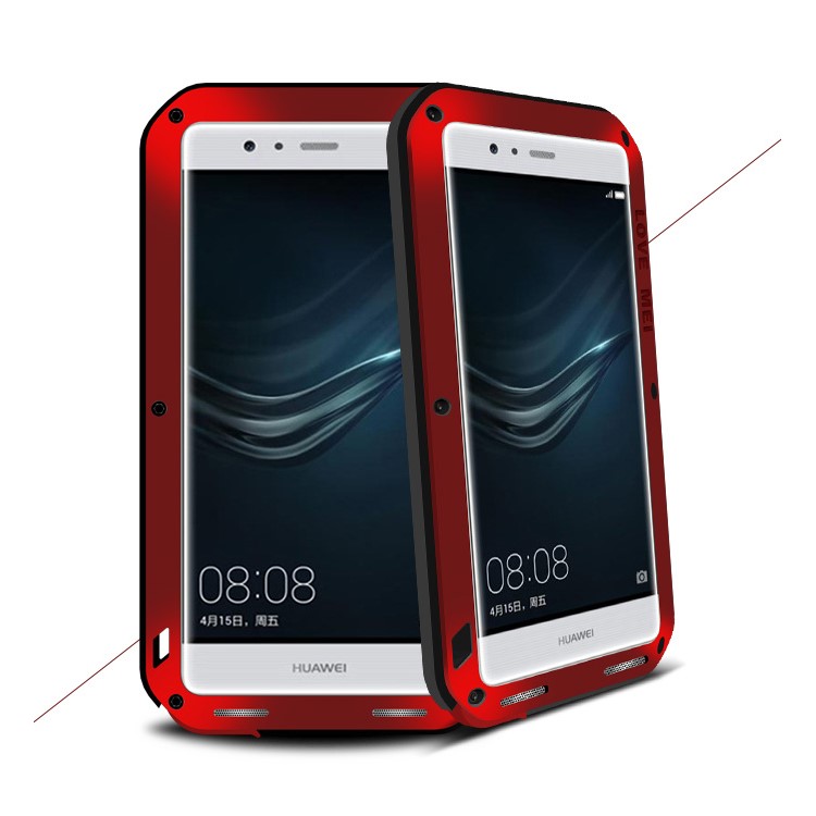 LOVE MEI for Huawei P9 Shockproof Dropproof Dustproof Tough Cover Case - Red-1
