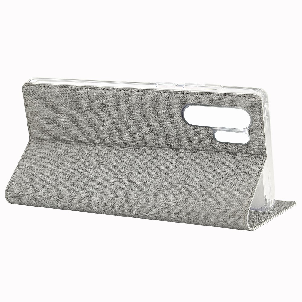 Couverture En Cuir De Téléphone De Secousse De Fenêtre De Texture De Fenêtre De DMX De VILI Avec La Fente De Carte Pour Le Huawei P30 Pro - Gris-5