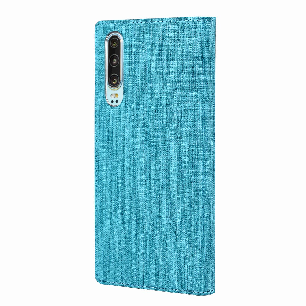 VILI DMX Folding Stand View Window Leather Phone Cover Case for Huawei P30 - Blue-3