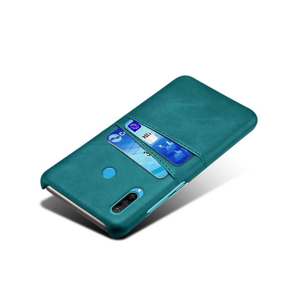 For Huawei P30 Lite / nova 4e PU Leather Coated PC Mobile Casing with Dual Card Slots - Baby Blue-2