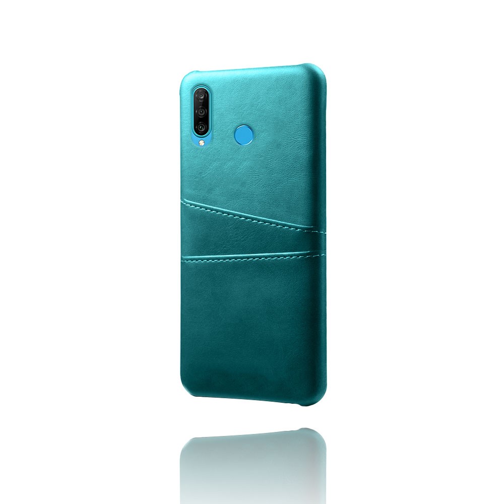 For Huawei P30 Lite / nova 4e PU Leather Coated PC Mobile Casing with Dual Card Slots - Baby Blue-3