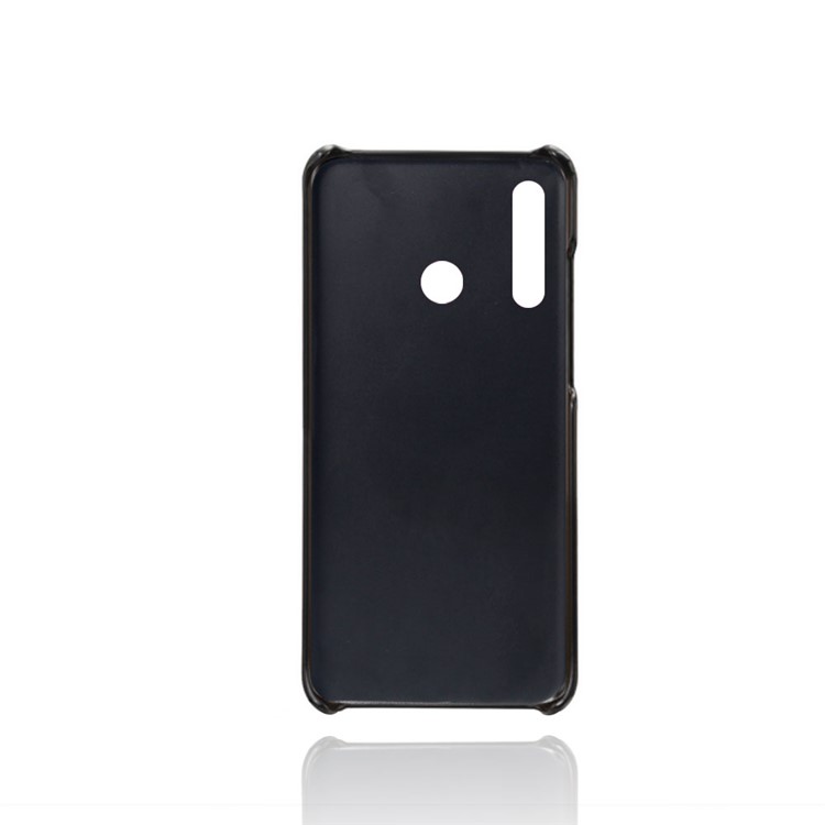 Double Card Slots PU Leather Coated PC Case for Huawei Honor 20i / 10i - Black-3